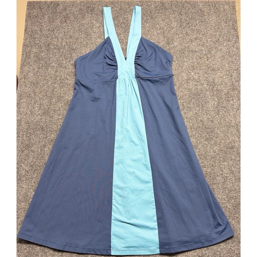 Patagonia Corrine Tank Dress Women’s Large Blue Empire Waist Butter Soft